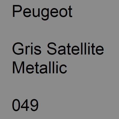 Peugeot, Gris Satellite Metallic, 049.